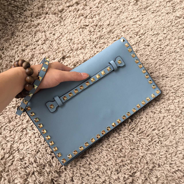 ヴァレンティノスーパーコピー Rockstud leather clutch IW12B0399NWB